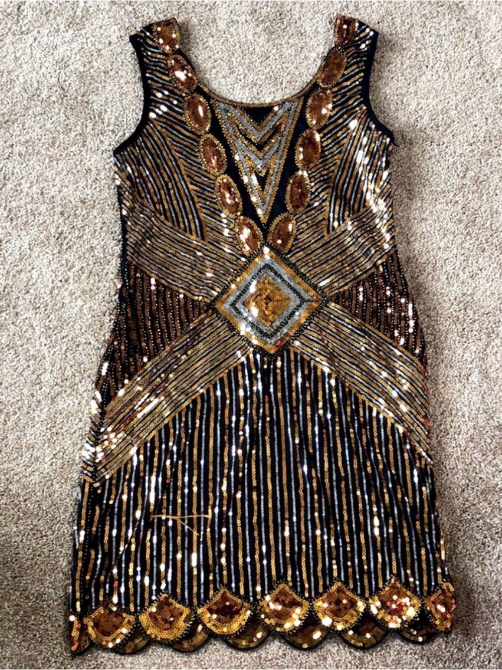 1920s inspired flapper dress